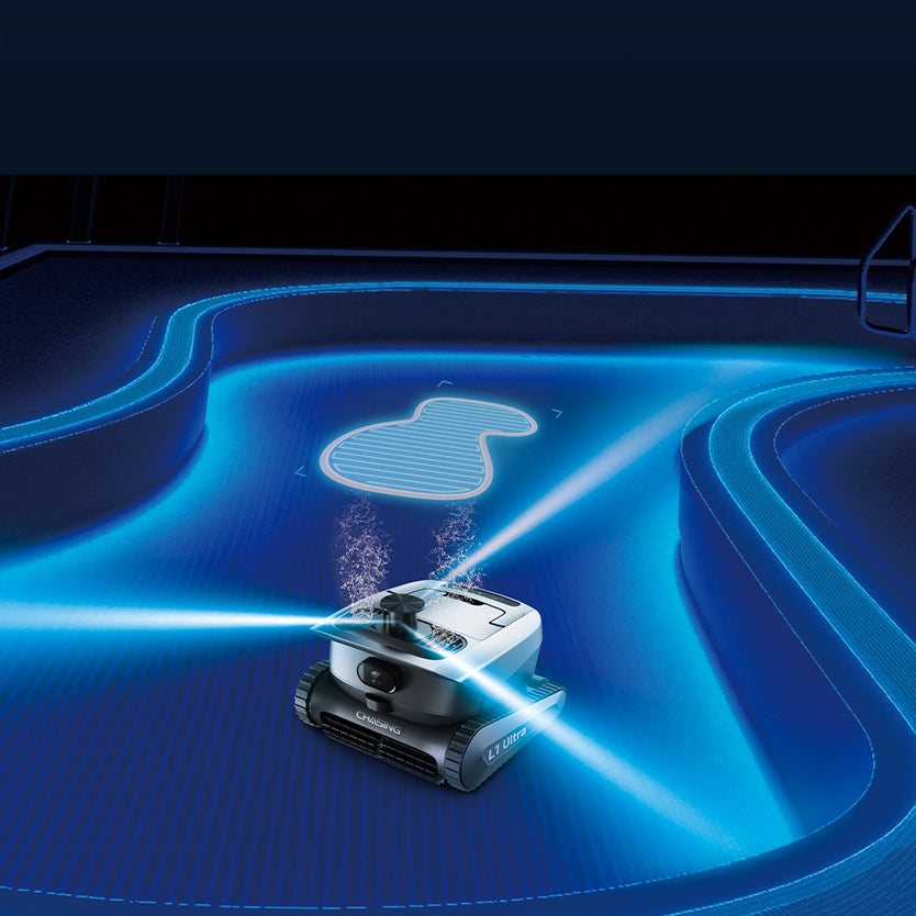 360° LiDAR scanning and mapping the pool shape