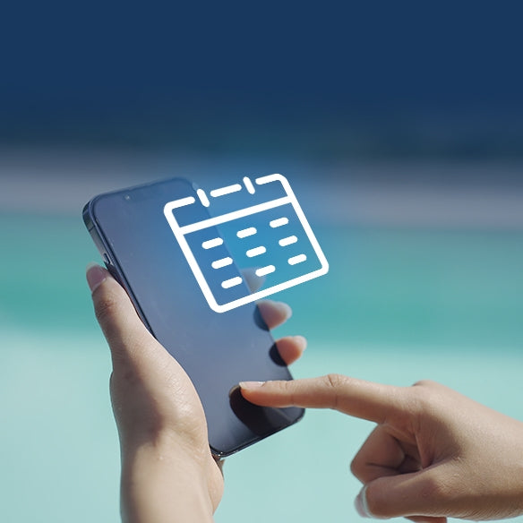 Setting a weekly cleaning schedule from the app
